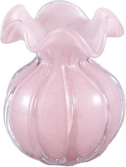 PTMD Vaas Berlson - 11x11x14 cm - Glas - Roze