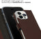 Selencia iPhone 14 Pro - Echt Lederen Bookcase - 3 Pashouders - Bruin