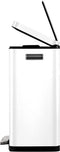 EKO X-Cube - Pedaalemmer 2x20L - Afvalscheiding Soft Close Fingerprintproof - Wit (2 stuks)
