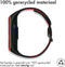 iMoshion Bandje Geschikt voor Samsung Galaxy Fit 2 - iMoshion Siliconen sport band met inkliksysteem gesp - Zwart