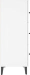 vidaXL - Dressoir - 69,5x34x90 - cm - bewerkt - hout - hoogglans - wit