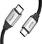 Unitek C14082ABK - USB C Kabel - 1 m USB 3.2 Gen 2 10000 Mbit/s 100 W - Zwart