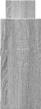 vidaXL - Wandkast - 100x18x40 - cm - bewerkt - hout - grijs - sonoma - eikenkleurig