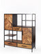 Livingfurn - Kabinetkast Brooklyn 140cm - Mangohout / Gecoat Staal
