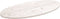 vidaXL - Tafelblad - ovaal - 100x50x2,5 - cm - massief - grenenhout - wit