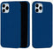 Lunso - Softcase Backcover hoes - Geschikt voor iPhone 13 Pro Max - Blauw