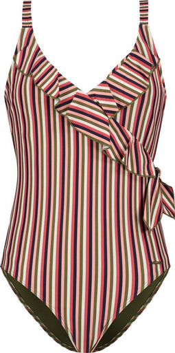 CYELL Sassy Stripe - Badpak - V-hals overslagdetail - Meerkleurig