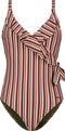 CYELL Sassy Stripe - Badpak - V-hals overslagdetail - Meerkleurig