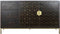 Dientafel DKD Home Decor Zwart Metaal Acacia 160 x 40 x 90 cm