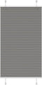 vidaXL - Plissé - rolgordijn - 70x150 - cm - stofbreedte - 69,4 - cm - antraciet