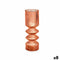 Vaas Strepen Oranje Kristal 8 x 23 x 8 cm (8 Stuks)