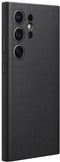 Samsung Galaxy S24 Ultra - Vegan Leather Case - Luxueuze look & feel - Zwart