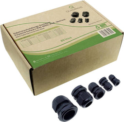 Quadrios 2009CA107 Wartel assortiment PA66 Zwart (RAL 9005) 1 set(s)