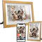Merkloos Digitale Fotolijst - 10.1 inch - 32GB - Touchscreen - Wifi en Frameo App - Bruin
