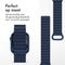 imoshion Siliconen magnetisch bandje - Geschikt voor Apple Watch 1, 2, 3, 4, 5, 6, 7, 8, 9, 10 (42 mm), SE - 38/40/41 mm - Donkerblauw - One Size