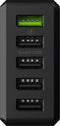 Green Cell CHARGC05 - USB-laadstation 5x USB 2400 mA - Ultra Charge 18 W - Zwart