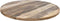 Rond tafelblad - ø130x4 - Naturel rustiek - Massief mangohout