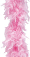 Atosa Carnaval verkleed boa met veren - roze - 180 cm - 45 gram - Glitter and Glamour