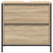 vidaXL - Badkamerwastafelkast - met - lades - 60x34,5x60cm - Sonoma - eikenkleurig