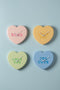 Karlsson Wandklok Heart Candy - Blauw - 30x6.2x27cm - Wandklok Scandinavisch