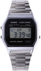 Casio A158WEA-1EF - Polshorloge - Digitaal - Zilverkleurig 33,2 mm