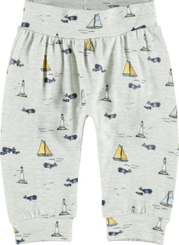 NAME IT BABY NBMFALLE PANT - Jongens Broek - Lange broek met zeeplaatjes - Maat 68
