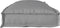 vidaXL - Kussen - voor - Ligbed - Grijs - 110x40x8 - cm - Oxford - Stof