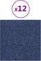 vidaXL - Wandpanelen - 12 - st - 1,08 - m² - 30x30 - cm - stof - blauw
