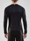 Craft Squad Jersey Solid LS - Sportshirt - V-hals - Zwart - Wit - M