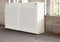Akoestische schuifdeurkast breed 200CM diep 48CM hoogte 122CM bladkleur Speciale Kleur framekleur Antraciet (Ral 7016)