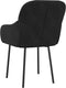 vidaXL - Eetkamerstoelen - 2 - st - fluweel - zwart
