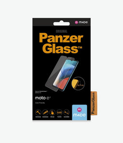PanzerGlass Moto E7 - Screenprotector - Oleofobisch - Anti-bacterieel
