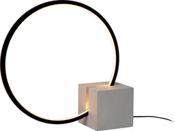 Lucide CIRKELIS - Tafellamp - Ø 32 cm - Dimbaar LED 1x6W 3000K - Zwart