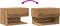 vidaXL - Nachtkastjes - 2 - st - wandgemonteerd - artisanaal - eikenkleur