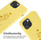 iMoshion Hoesje Geschikt voor iPhone 15 Hoesje Met Koord - iMoshion Siliconen design hoesje met koord - Geel / Flower Yellow