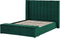 NOYERS - Bed met opbergruimte - Smaragdgroen - 140 x 200 cm - Fluweel