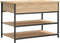 vidaXL - Schoenenbankje - 70x42,5x50 - cm - bewerkt - hout - sonoma - eikenkleurig