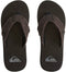 Quiksilver Monkey Abyss - Heren Slippers - EVA tussenzool - Black/Black/Brown - Maat 45