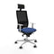 Bureaustoel met hoofdsteun Piqueras y Crespo 4B086G1 Marineblauw