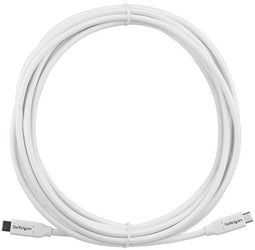 Startech.com USB-C naar USB-C kabel - 5A/100W PD - 4 m - Wit