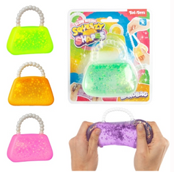 Knijphandtas 8 cm - 6 varianten - Glitter