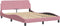 vidaXL - Bedframe - met - hoofdeinde - zonder - matras - 120x200 - cm - fluweel - roze