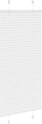 vidaXL - Plissé - rolgordijn - 65x150 - cm - stofbreedte - 64,4 - cm - polyester - wit