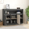 vidaXL - Dressoir - 104,5x34x80 - cm - massief - grenenhout - grijs