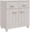 vidaXL - Dressoir - HAMAR - 79x40x80 - cm - massief - grenenhout - wit
