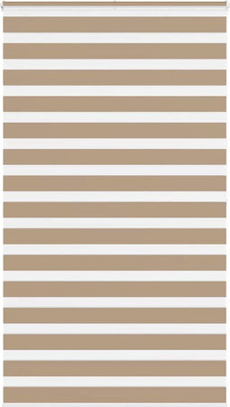 vidaXL - Zebra - Blind - 120x200 - cm - stofbreedte - 115,9 - cm - polyester - zandbruin