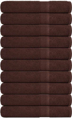 vidaXL - Saunahanddoeken - 10 - st - 80x200 - cm - 360 - g/m² - 100% - katoen - bruin