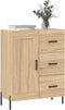 vidaXL - Dressoir - 69,5x34x90 - cm - bewerkt - hout - sonoma - eikenkleurig