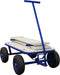 Sunny Billy Beach Wagon Bolderkar Blauw - Blank hout - Bolderwagen met luchtbanden - 94x61x97cm