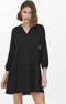 ONLY ONLFAVORITE THEA 7/8 DRESS NOOS - Korte jurk V-hals 7/8 mouwen - Maat S